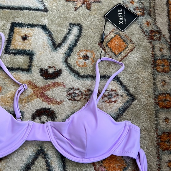 New Zaful Lilac Underwire String Bikini - Picture 2 of 7